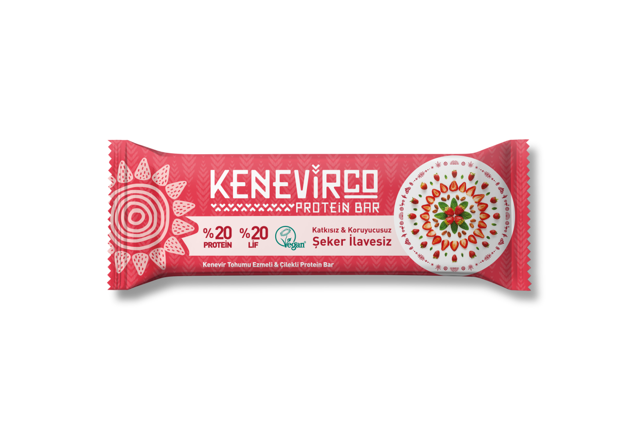 Çilekli Protein Bar (12'li)